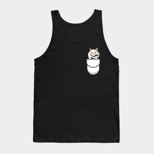 Funny Ragamuffin Pocket Cat Tank Top